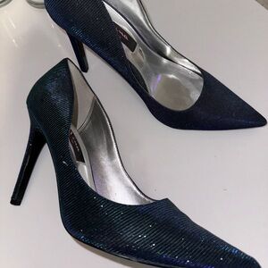 Sparkly blue heels